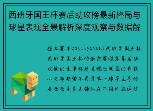 西班牙国王杯赛后助攻榜最新格局与球星表现全景解析深度观察与数据解读 西班牙国王杯赛后助攻榜最新格局与球星表现全景解析深度观察与数据解读